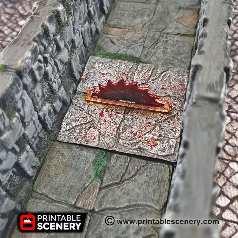 Deadly Floor Saw Blade Trap - 28mm 32mm Clorehaven Goblin Grotto Wargaming Terrain Scatter D&D DnD