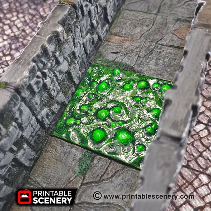 Deadly Floor Acid Trap - 28mm 32mm Clorehaven Goblin Grotto Wargaming Terrain Scatter D&D DnD
