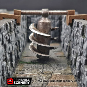 Swinging Trap Set - 28mm Clorehaven and the Goblin Grotto Wargaming Terrain Scatter D&D