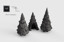 Load image into Gallery viewer, Snowy Pine Trees - 15mm 28mm 32mm Wilds of Wintertide Wargaming Terrain D&amp;D, DnD