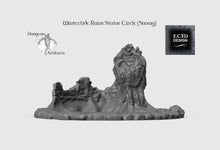Load image into Gallery viewer, Wintertide Statue Circle Ruins - 15mm 28mm 32mm Wilds Wargaming Terrain D&amp;D, DnD