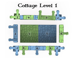 Clorehaven Cottage - 28mm 32mm Goblin Grotto Wargaming Terrain D&D, DnD