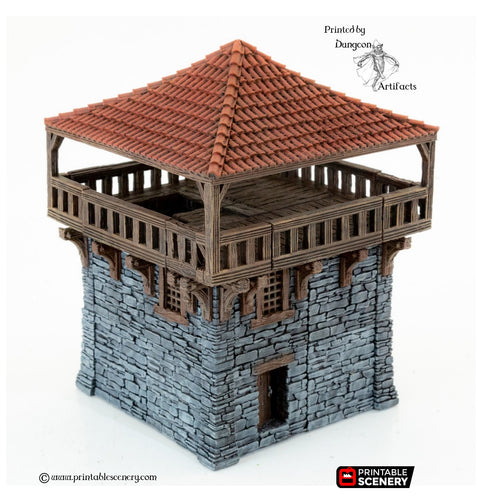 Clorehaven Watch Tower - 28mm 32mm Goblin Grotto Wargaming Terrain D&D, DnD