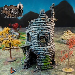 Ruined Rookery Tower 28mm 32mm Wightwood Abbey Wargaming Terrain D&D, DnD