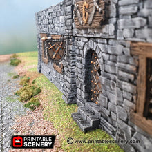 Load image into Gallery viewer, Hanging Signs - 28mm 32mm Clorehaven and Goblin Grotto Wargaming Terrain Scatter D&amp;D, DnD