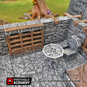 Sturdy Furniture - 28mm 32mm Clorehaven and Goblin Grotto Wargaming Terrain Scatter D&D, DnD