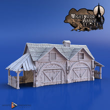 Load image into Gallery viewer, Stables 28mm 32mm Wightwood Abbey Wargaming Terrain D&amp;D, DnD