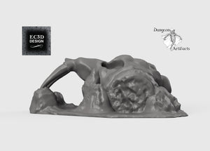 Demon Skull Hut - 15mm 28mm 32mm Wilds of Wintertide Wargaming Terrain D&D, DnD