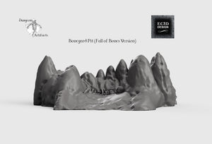 Boneyard Pit - 15mm 28mm 32mm Wilds of Wintertide Wargaming Terrain D&D, DnD