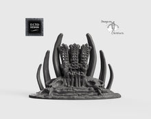 Load image into Gallery viewer, Boneyard Skull Throne - 15mm 28mm 32mm Wilds of Wintertide Wargaming Terrain D&amp;D, DnD