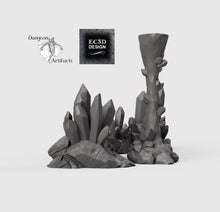 Load image into Gallery viewer, Crystal Clusters and Pillars - 15mm 28mm 32mm Wilds of Wintertide Wargaming Terrain D&amp;D, DnD