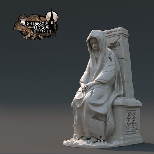 The Lady Shannon Statue 28mm 32mm Wightwood Abbey Wargaming Terrain D&D, DnD