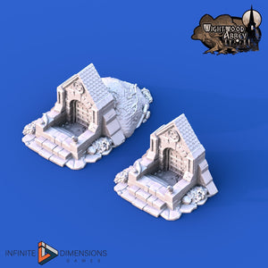 Crypt Entrance 28mm 32mm Wightwood Abbey Wargaming Terrain D&D, DnD