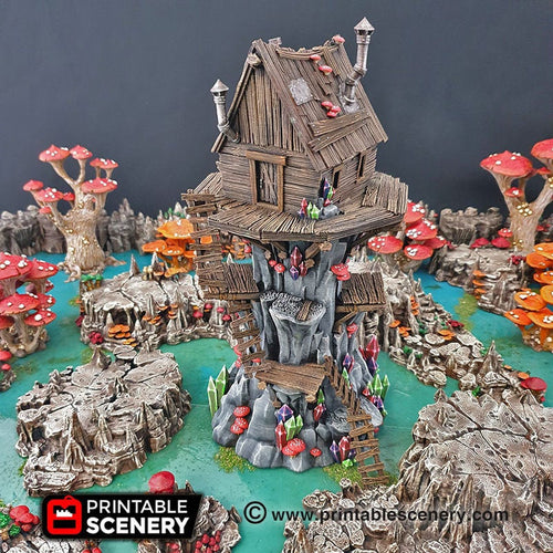 Shanty Tower - 15mm 28mm 32mm Clorehaven and the Goblin Grotto Wargaming Terrain Scatter D&D, DnD