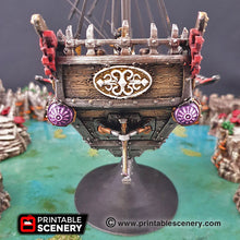 Load image into Gallery viewer, Flying Dhow - 15mm 28mm 32mm Clorehaven and the Goblin Grotto Wargaming Terrain D&amp;D DnD