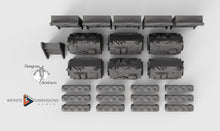 Load image into Gallery viewer, Scriptorium Furnishings Set 28mm 32mm Wightwood Abbey Wargaming Tabletop Scatter Miniatures Terrain D&amp;D, DnD