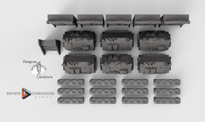 Scriptorium Furnishings Set 28mm 32mm Wightwood Abbey Wargaming Tabletop Scatter Miniatures Terrain D&D, DnD