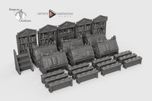 Load image into Gallery viewer, Scriptorium Furnishings Set 28mm 32mm Wightwood Abbey Wargaming Tabletop Scatter Miniatures Terrain D&amp;D, DnD