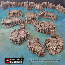 Load image into Gallery viewer, Raised Caverns - 15mm 28mm 32mm Clorehaven and the Goblin Grotto Wargaming Terrain D&amp;D, DnD