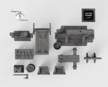 Load image into Gallery viewer, Torture Chamber Accessories - 28mm 32mm Hero&#39;s Hoard Wargaming Tabletop Scatter Miniatures Terrain D&amp;D, DnD