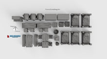 Load image into Gallery viewer, Tavern Furnishings Set - 28mm 32mm Dragonlock Ultimate Tabletop Scatter Miniatures Terrain D&amp;D, DnD
