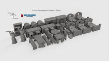 Load image into Gallery viewer, Tavern Furnishings Set - 28mm 32mm Dragonlock Ultimate Tabletop Scatter Miniatures Terrain D&amp;D, DnD