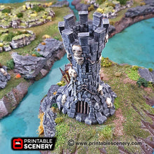 Load image into Gallery viewer, Goblin Guard Towers - 15mm 28mm 32mm Clorehaven and the Goblin Grotto Wargaming Terrain Scatter D&amp;D, DnD