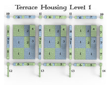 Load image into Gallery viewer, Clorehaven Terrace Housing - 28mm 32mm Goblin Grotto Wargaming Terrain D&amp;D, DnD
