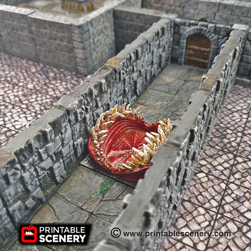 Deadly Floor Magical Maw Trap - 28mm 32mm Clorehaven Goblin Grotto Wargaming Terrain Scatter D&D DnD