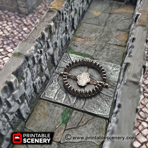 Deadly Floor Bear Trap - 28mm 32mm Clorehaven Goblin Grotto Wargaming Terrain Scatter D&D DnD