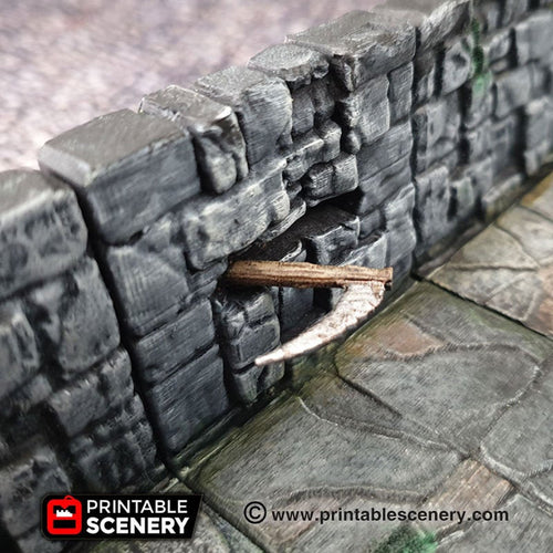 Scythe Heavy Wall Trap - 28mm 32mm Clorehaven Goblin Grotto Wargaming Terrain Scatter D&D DnD
