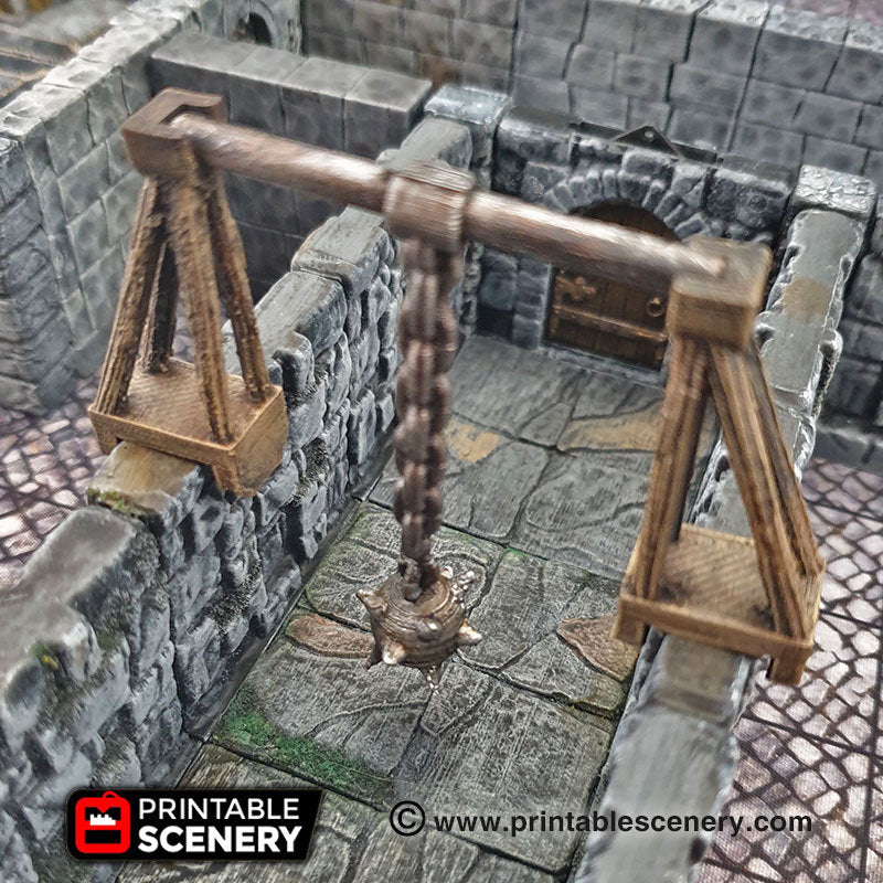 Swinging Mace Trap - 28mm Clorehaven and the Goblin Grotto Wargaming Terrain Scatter D&D DnD