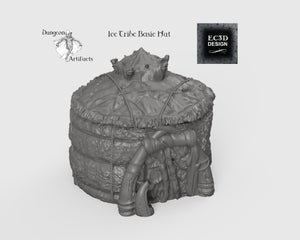 Ice Tribe Basic Hut - 15mm 28mm 32mm Wilds of Wintertide Wargaming Terrain D&D, DnD