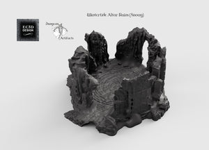 Wintertide Altar Ruins - 15mm 28mm 32mm Wilds Wargaming Terrain D&D, DnD