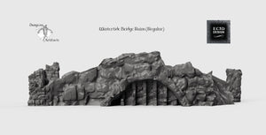 Wintertide Bridge Ruins - 15mm 28mm 32mm Wilds Wargaming Terrain D&D, DnD