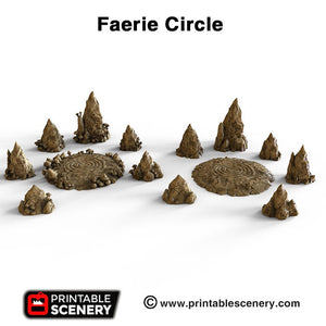 Faerie Circle - 15mm 28mm 32mm Clorehaven and Goblin Grotto Wargaming Terrain Scatter