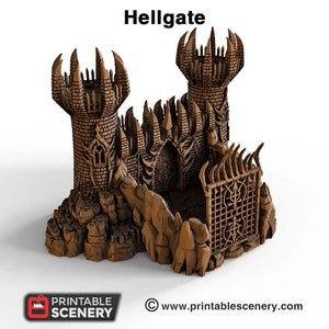 Hellgate - 15mm 28mm 32mm Clorehaven and Goblin Grotto Wargaming Terrain Scatter D&D, DnD