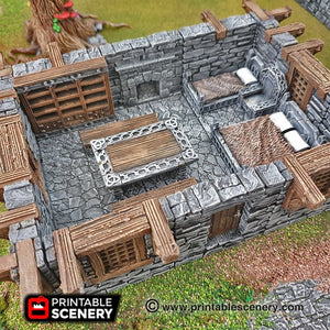 Sturdy Furniture - 28mm 32mm Clorehaven and Goblin Grotto Wargaming Terrain Scatter D&D, DnD