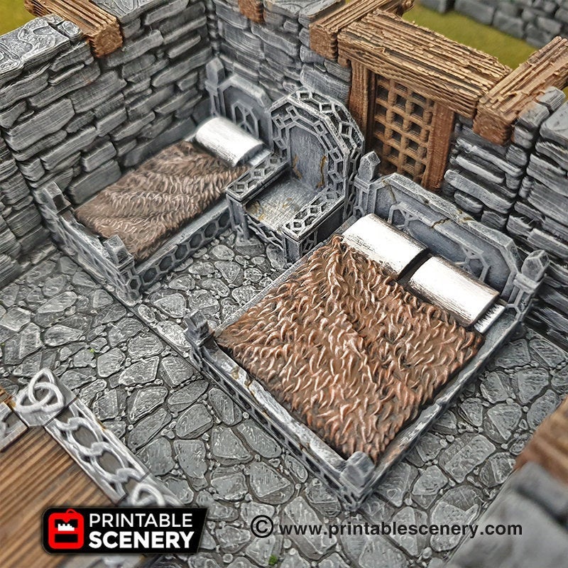 Sturdy Furniture - 28mm 32mm Clorehaven and Goblin Grotto Wargaming Terrain Scatter D&D, DnD