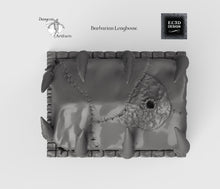Load image into Gallery viewer, Barbarian Longhouse - 15mm 28mm 32mm Wilds of Wintertide Wargaming Terrain D&amp;D, DnD