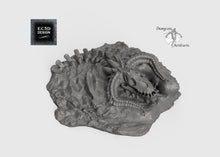 Load image into Gallery viewer, Ancient Black Dragon Skeleton - 15mm 28mm 32mm Wilds of Wintertide Wargaming Terrain D&amp;D DnD