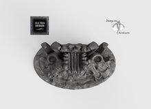 Load image into Gallery viewer, Boneyard Skull Throne - 15mm 28mm 32mm Wilds of Wintertide Wargaming Terrain D&amp;D, DnD