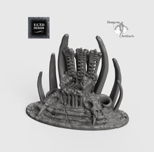 Load image into Gallery viewer, Boneyard Skull Throne - 15mm 28mm 32mm Wilds of Wintertide Wargaming Terrain D&amp;D, DnD