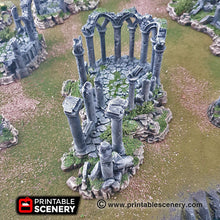 Load image into Gallery viewer, Clorehaven Ancient Ruins - 15mm 28mm 32mm Goblin Grotto Wargaming Terrain Scatter D&amp;D, DnD