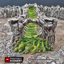 Load image into Gallery viewer, Wyrm Tunnels - 15mm 28mm 32mm Clorehaven and the Goblin Grotto Wargaming Terrain Scatter D&amp;D, DnD