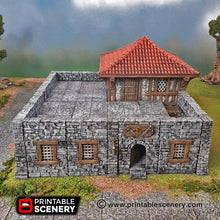 Load image into Gallery viewer, Clorehaven Guardhouse - 28mm 32mm Goblin Grotto Wargaming Terrain D&amp;D, DnD