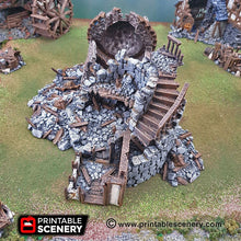 Load image into Gallery viewer, Ruined Observatory - 15mm 28mm 32mm Clorehaven and the Goblin Grotto Wargaming Terrain Scatter D&amp;D DnD