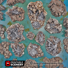 Load image into Gallery viewer, Wicked Webs - 15mm 28mm 32mm Clorehaven and the Goblin Grotto Wargaming Terrain Scatter D&amp;D, DnD