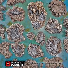 Load image into Gallery viewer, Wicked Webs - 15mm 28mm 32mm Clorehaven and the Goblin Grotto Wargaming Terrain Scatter D&amp;D, DnD