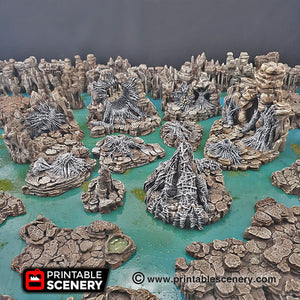 Wicked Webs - 15mm 28mm 32mm Clorehaven and the Goblin Grotto Wargaming Terrain Scatter D&D, DnD